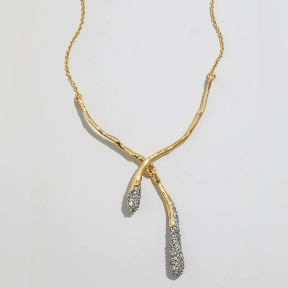 NWT Alexis Bittar Solanales Crystal Cascade Necklace